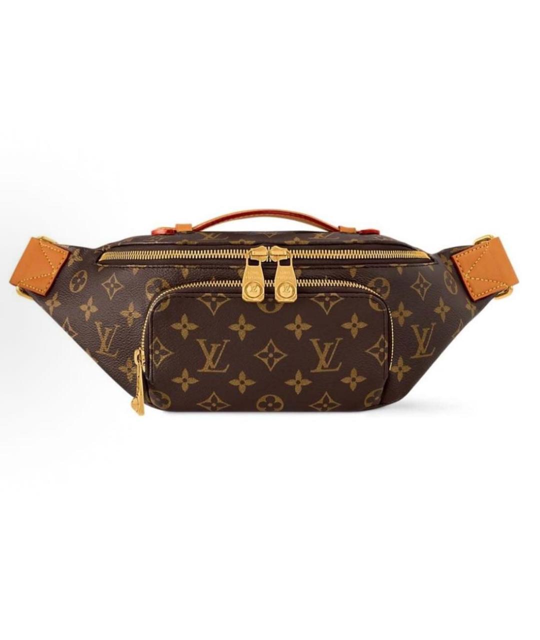 LOUIS VUITTON Коричневая поясная сумка, фото 5