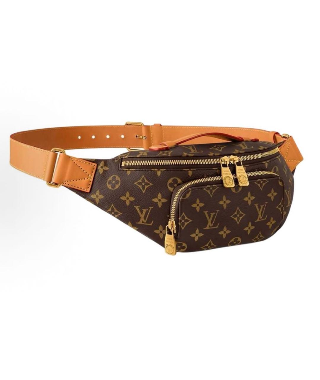 LOUIS VUITTON Коричневая поясная сумка, фото 2