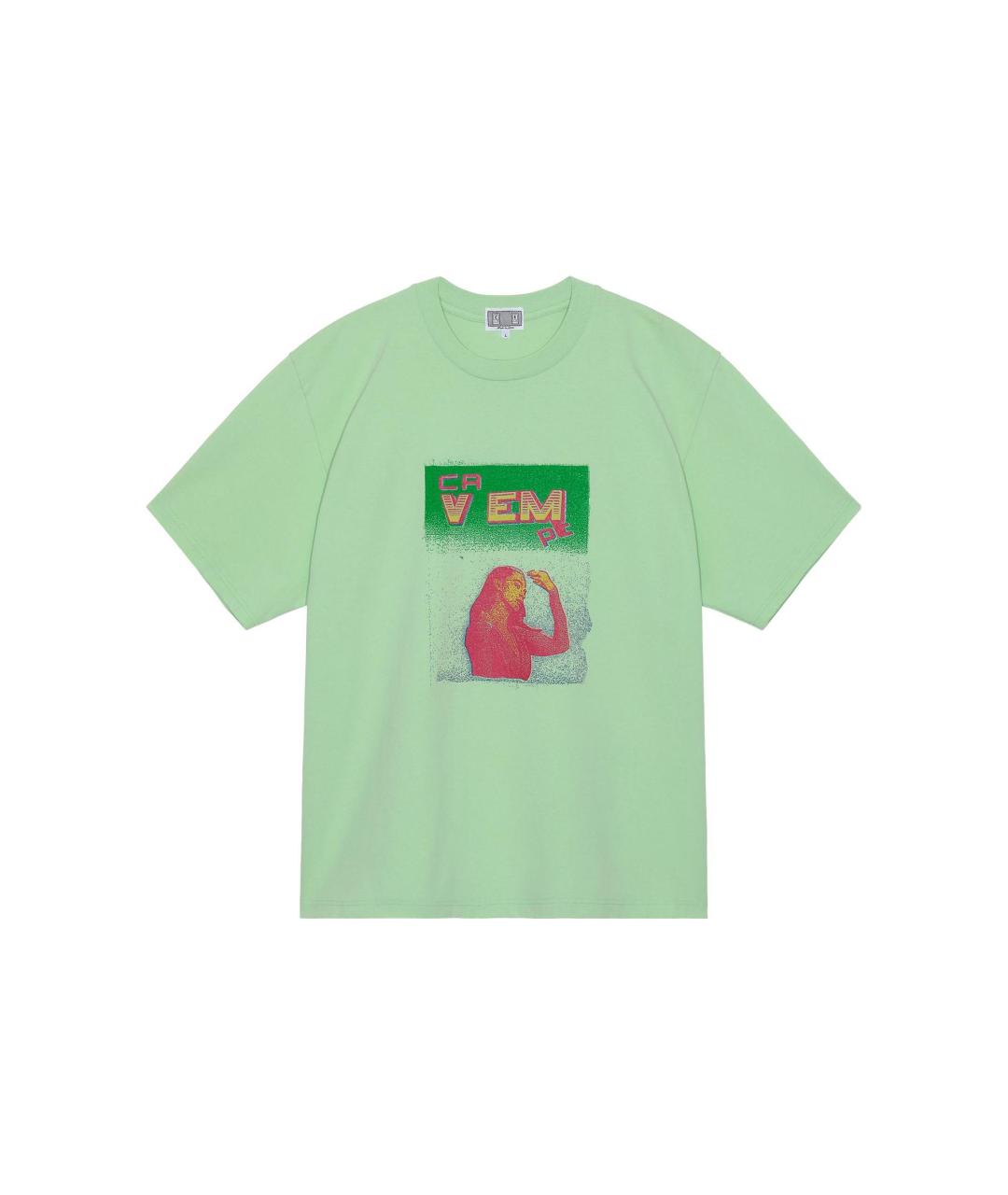 CAV EMPT Зеленая хлопковая футболка, фото 1