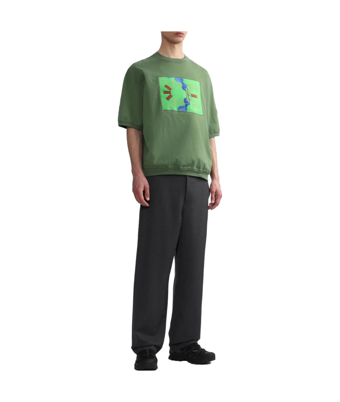 CAV EMPT Зеленая хлопковая футболка, фото 3