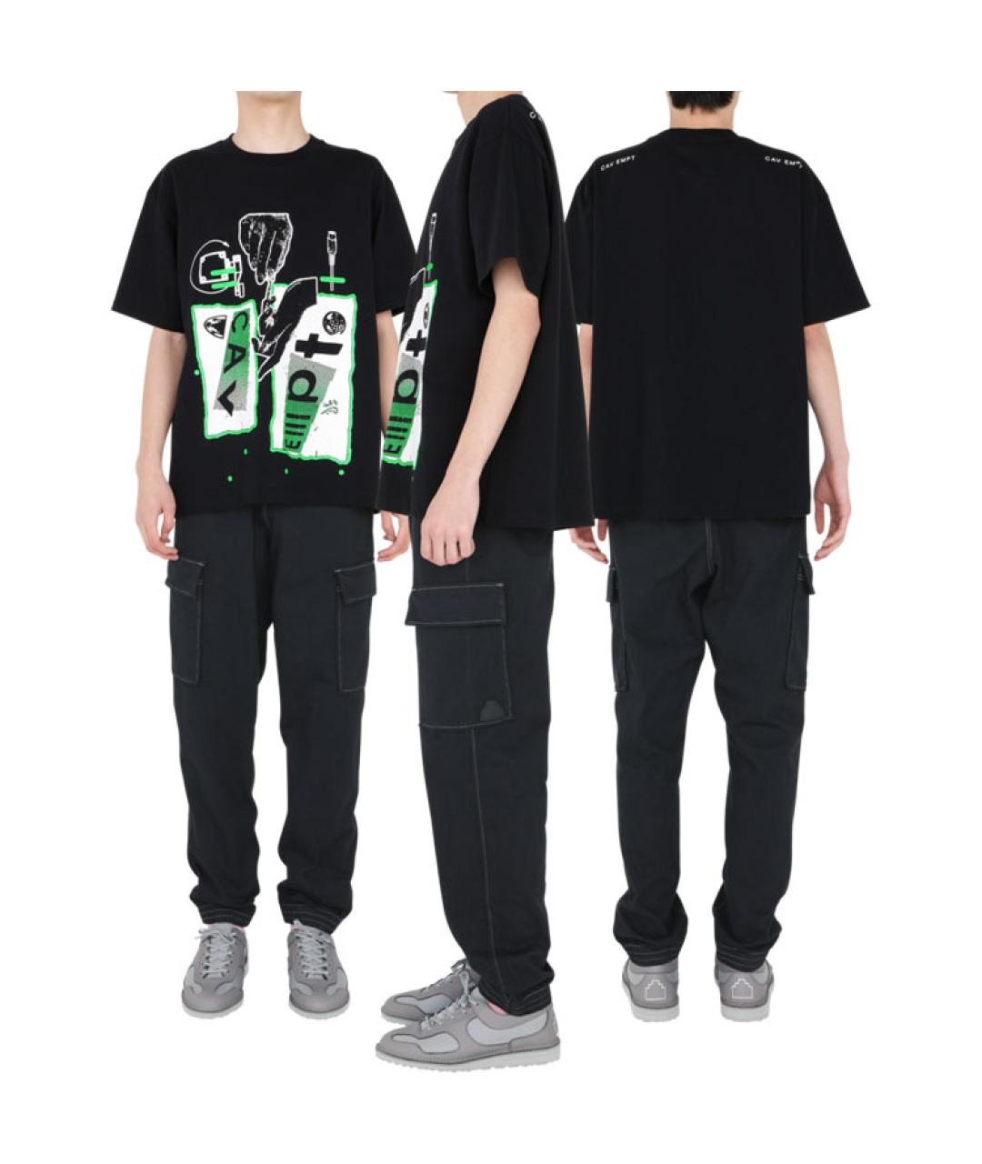 CAV EMPT Черная хлопковая футболка, фото 3