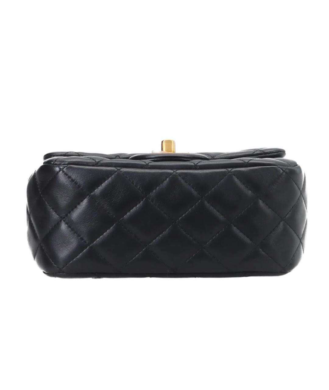 CHANEL Черная кожаная сумка через плечо, фото 4