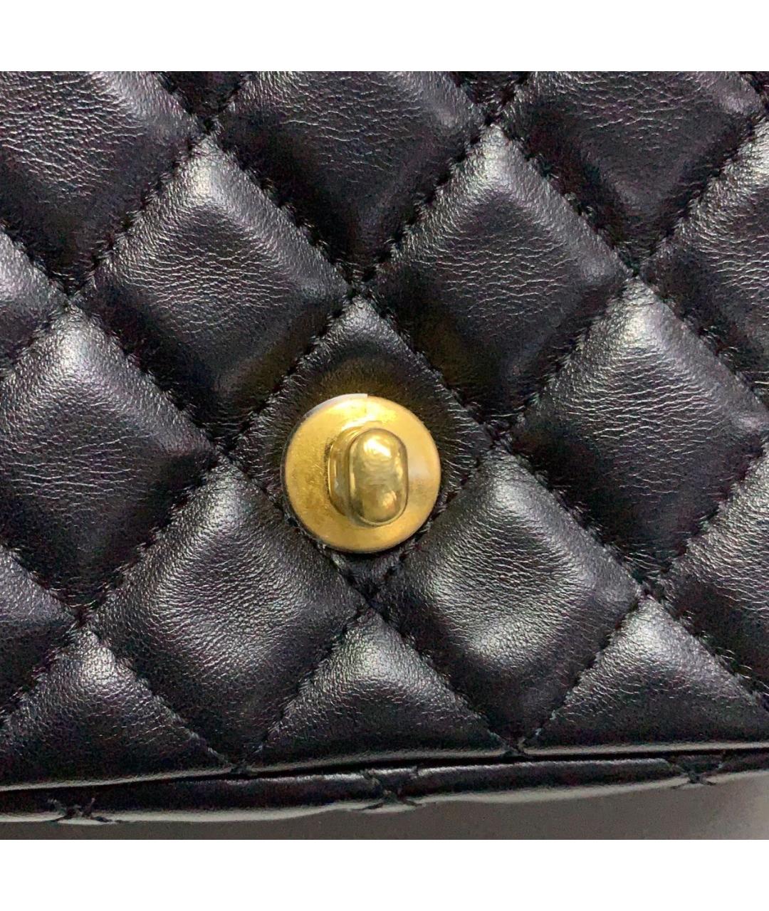 CHANEL Черная кожаная сумка через плечо, фото 8