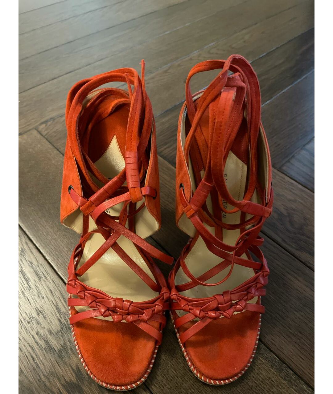 PAUL ANDREW Оранжевое замшевые туфли, фото 2