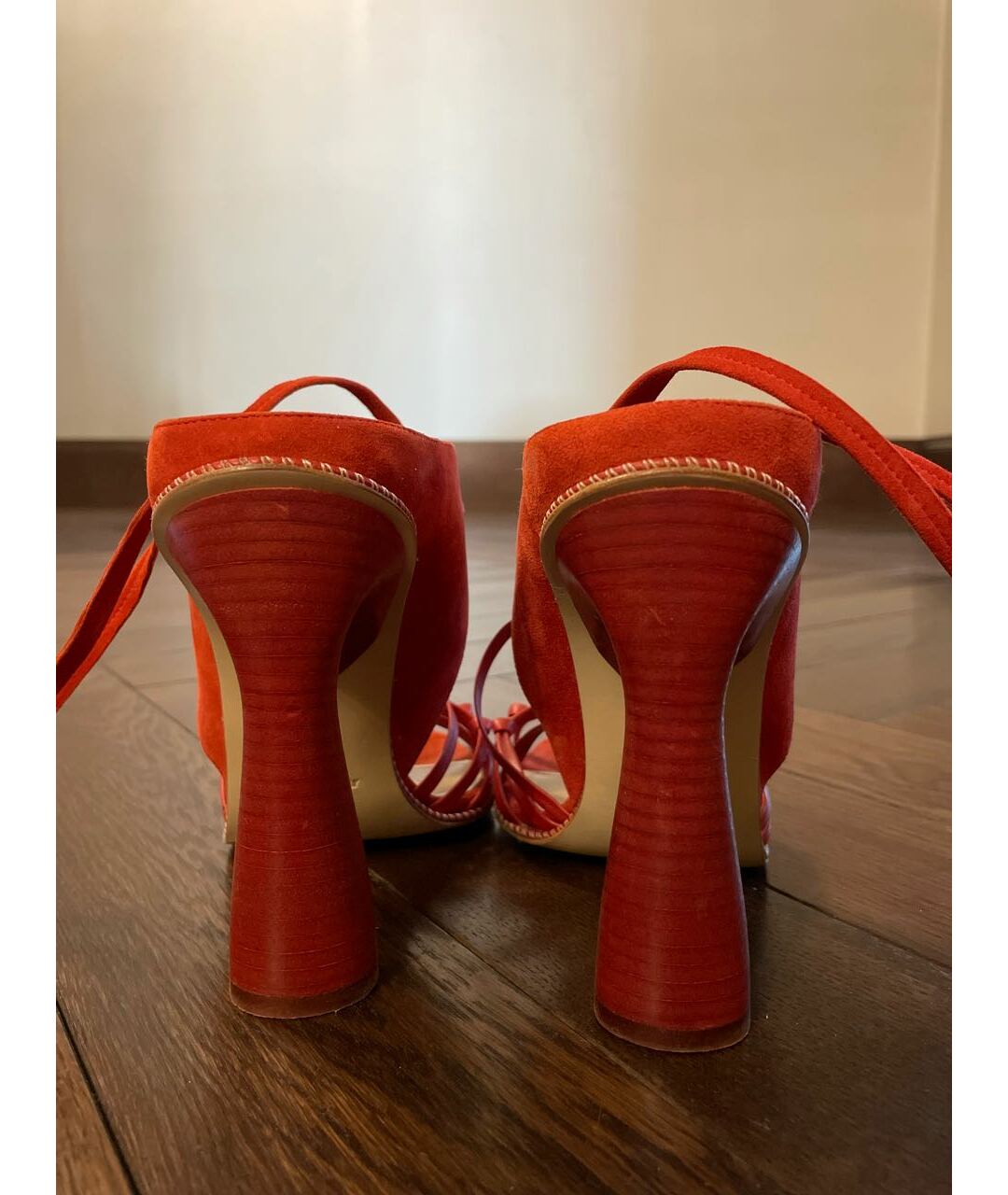 PAUL ANDREW Оранжевое замшевые туфли, фото 4