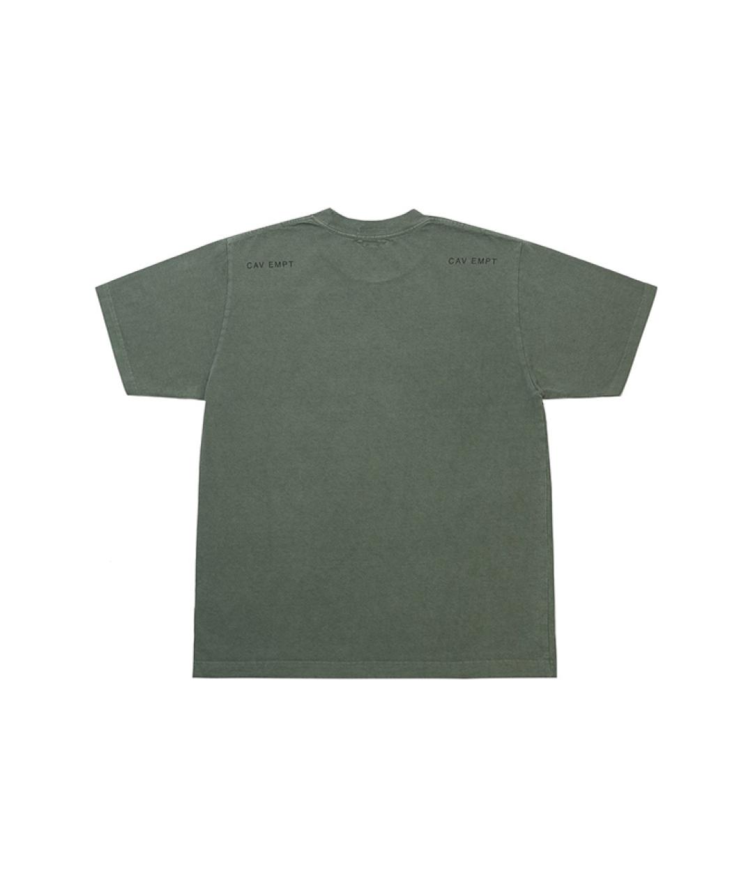 CAV EMPT Зеленая хлопковая футболка, фото 2
