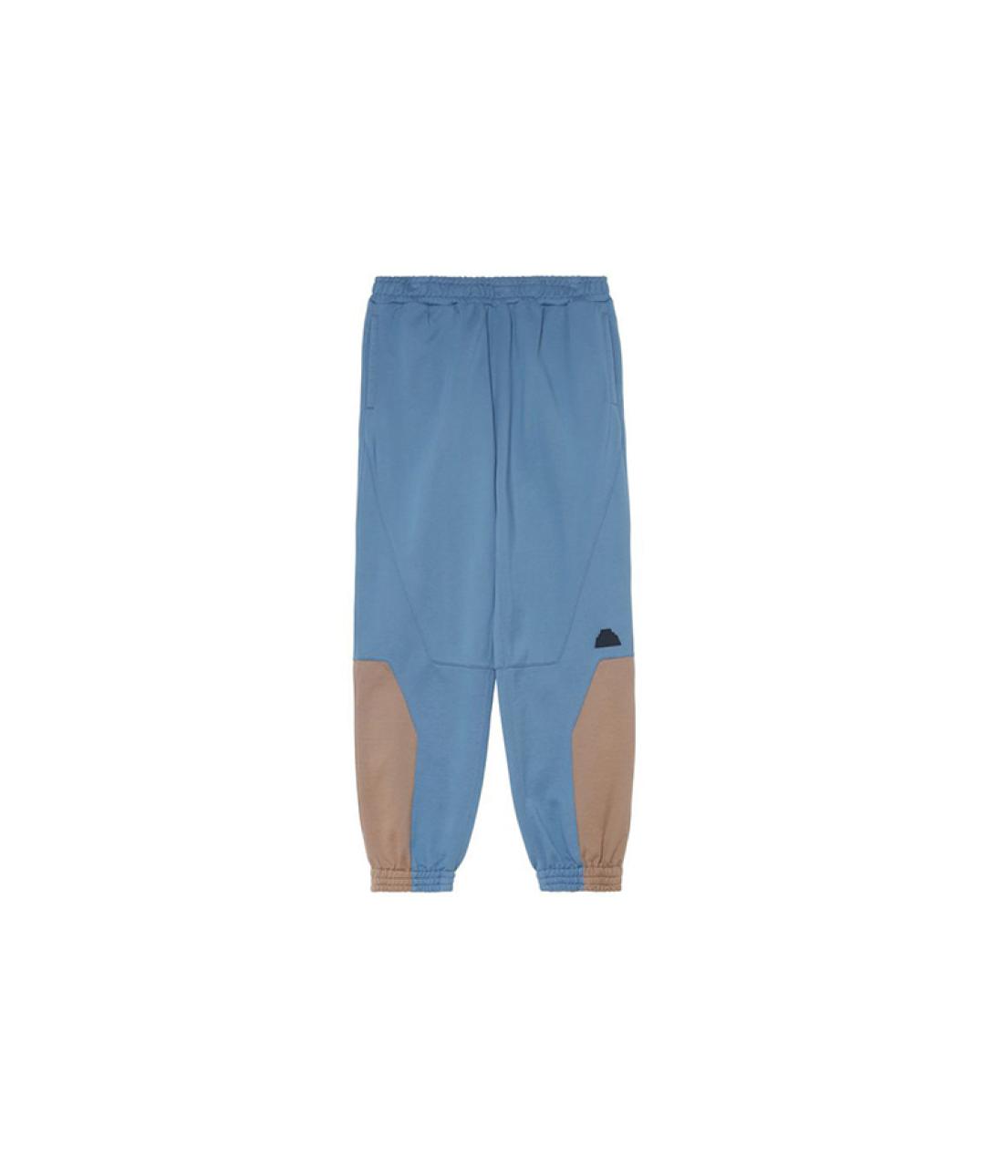 CAV EMPT Синие хлопковые прямые брюки, фото 1