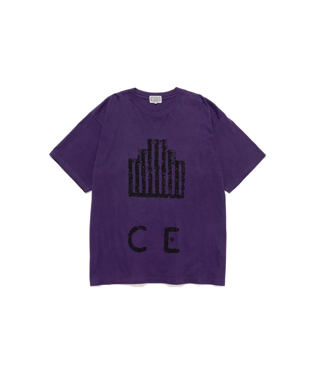 CAV EMPT Фиолетовая хлопковая футболка, фото 2