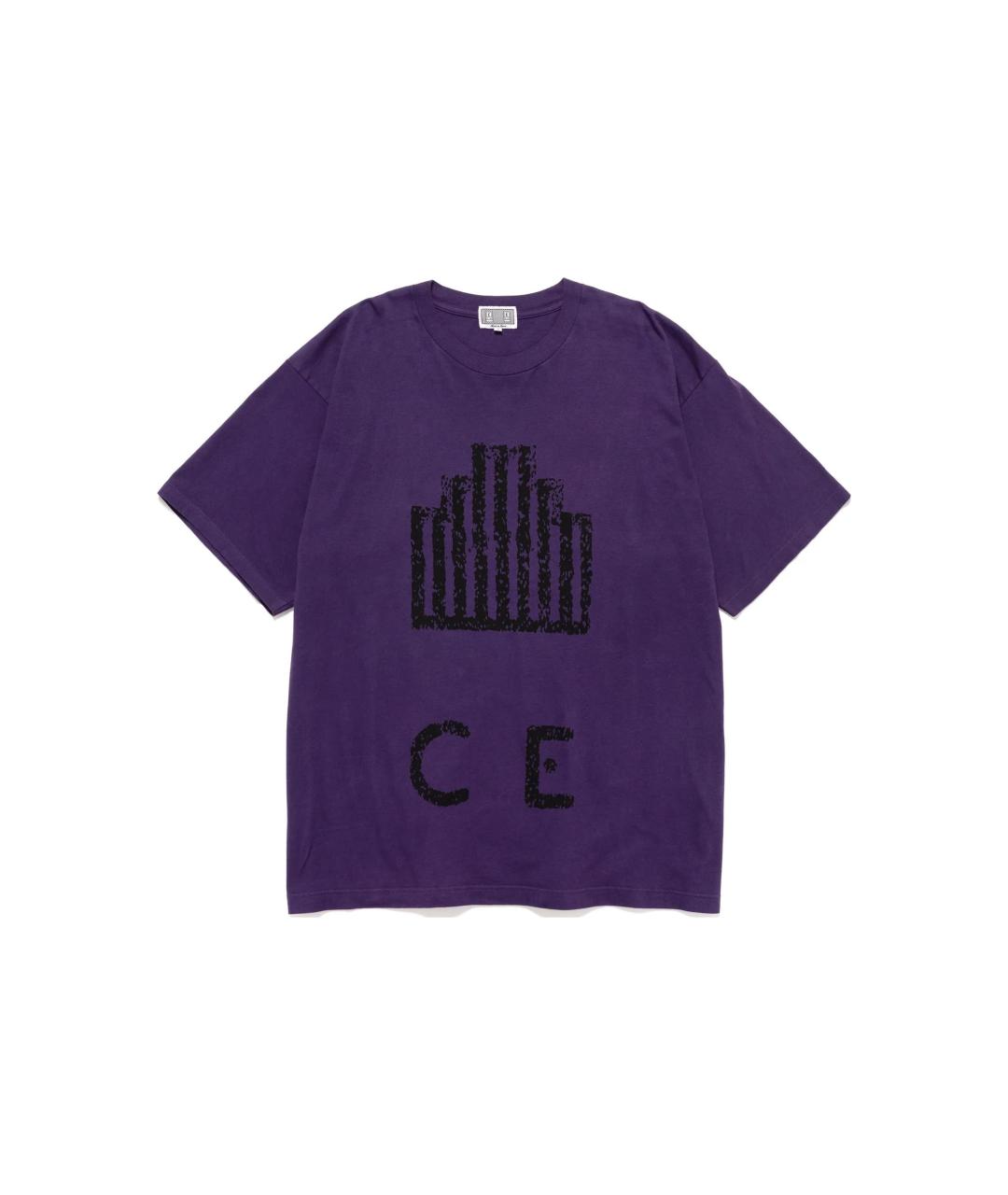 CAV EMPT Фиолетовая хлопковая футболка, фото 1