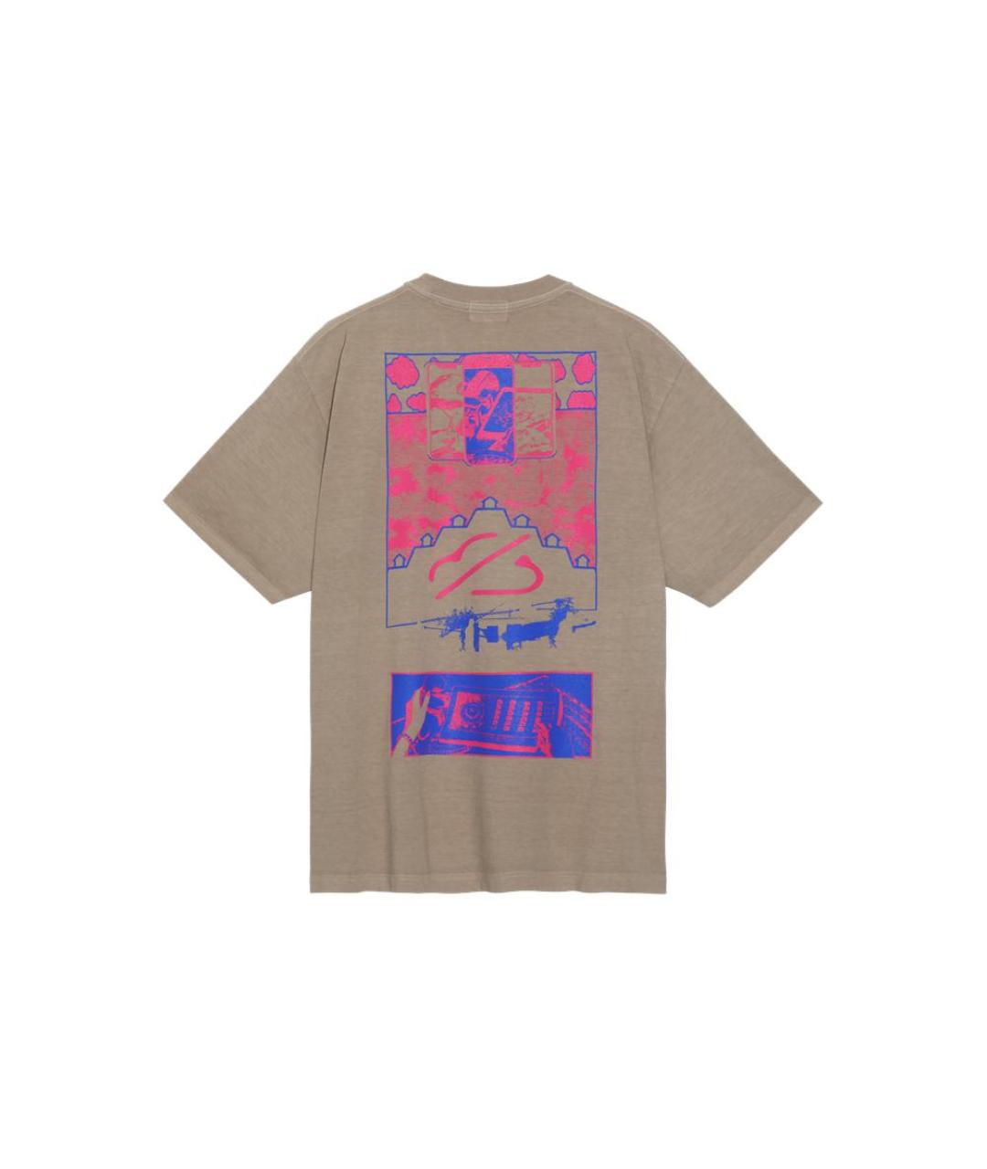 CAV EMPT Бежевая хлопковая футболка, фото 2