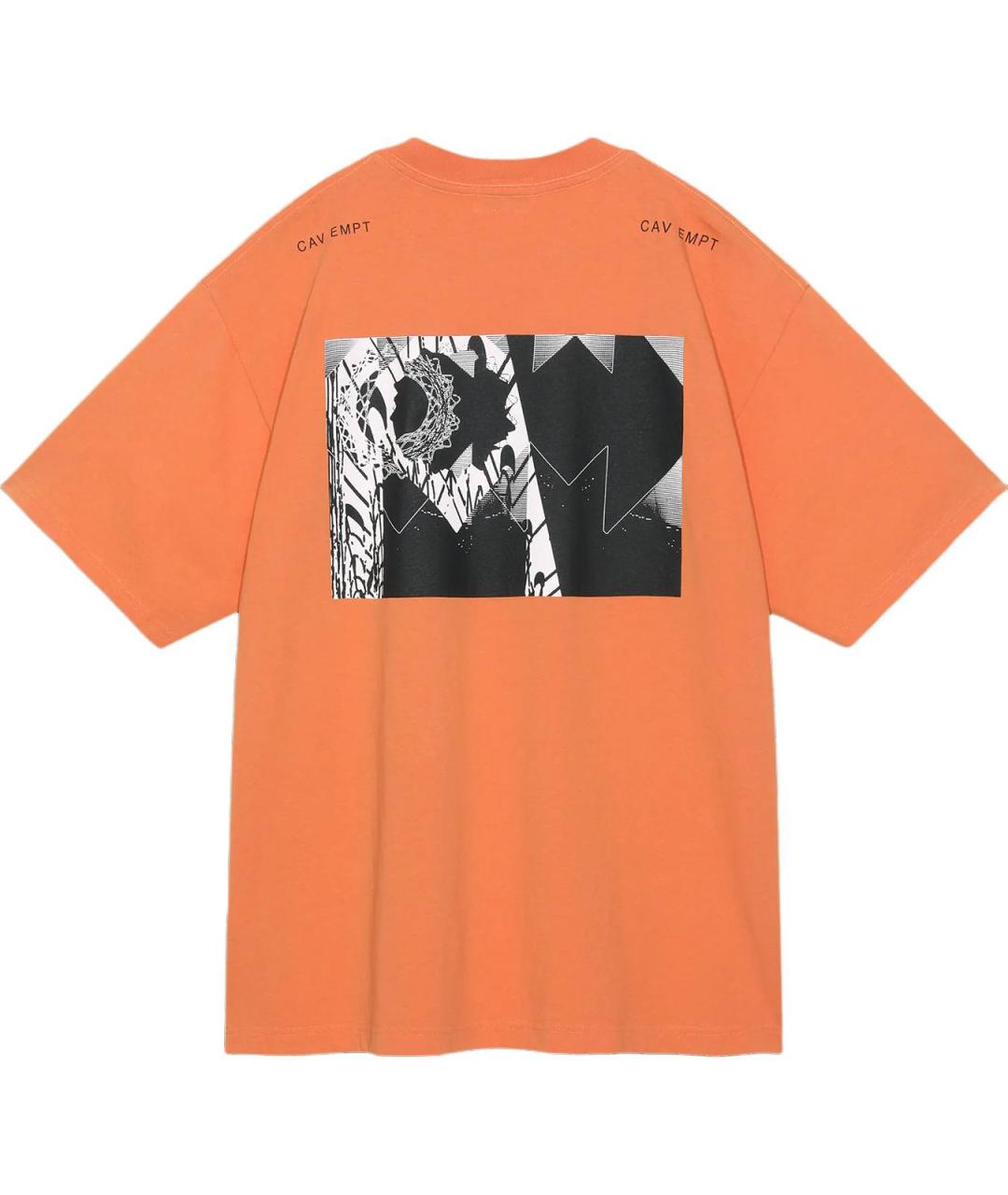 CAV EMPT Оранжевая хлопковая футболка, фото 2