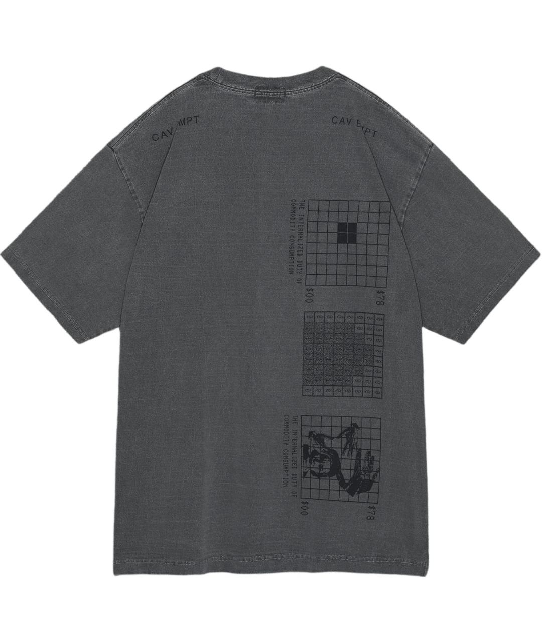 CAV EMPT Серая хлопковая футболка, фото 2