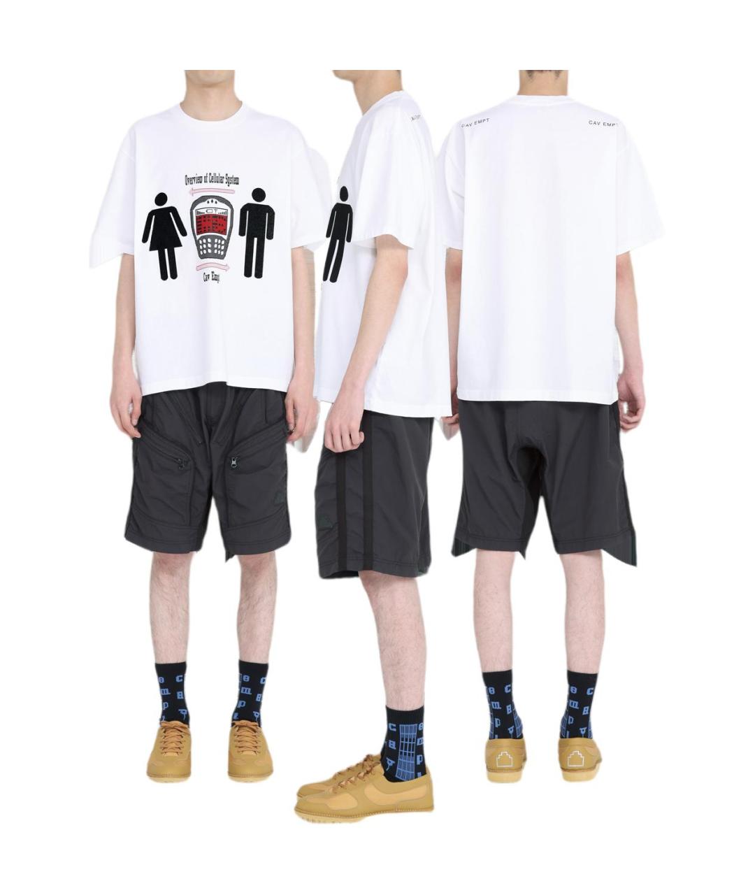 CAV EMPT Белая хлопковая футболка, фото 3