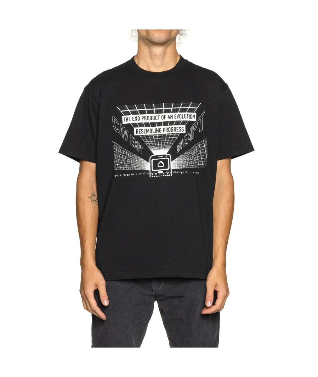 CAV EMPT Черная хлопковая футболка, фото 2