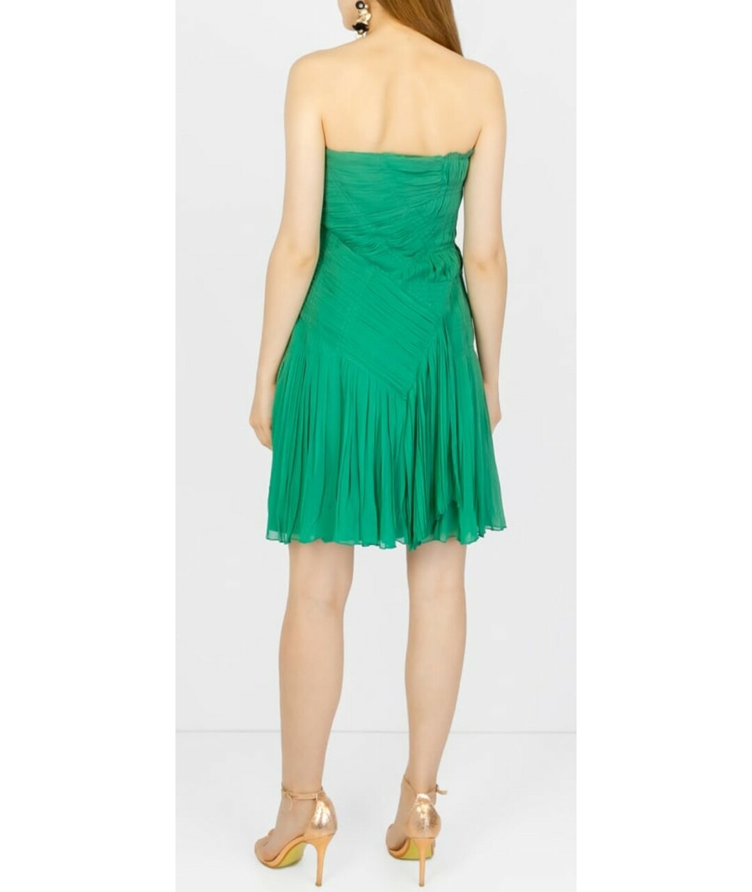 PHILOSOPHY DI ALBERTA FERRETTI Зеленое платье, фото 3