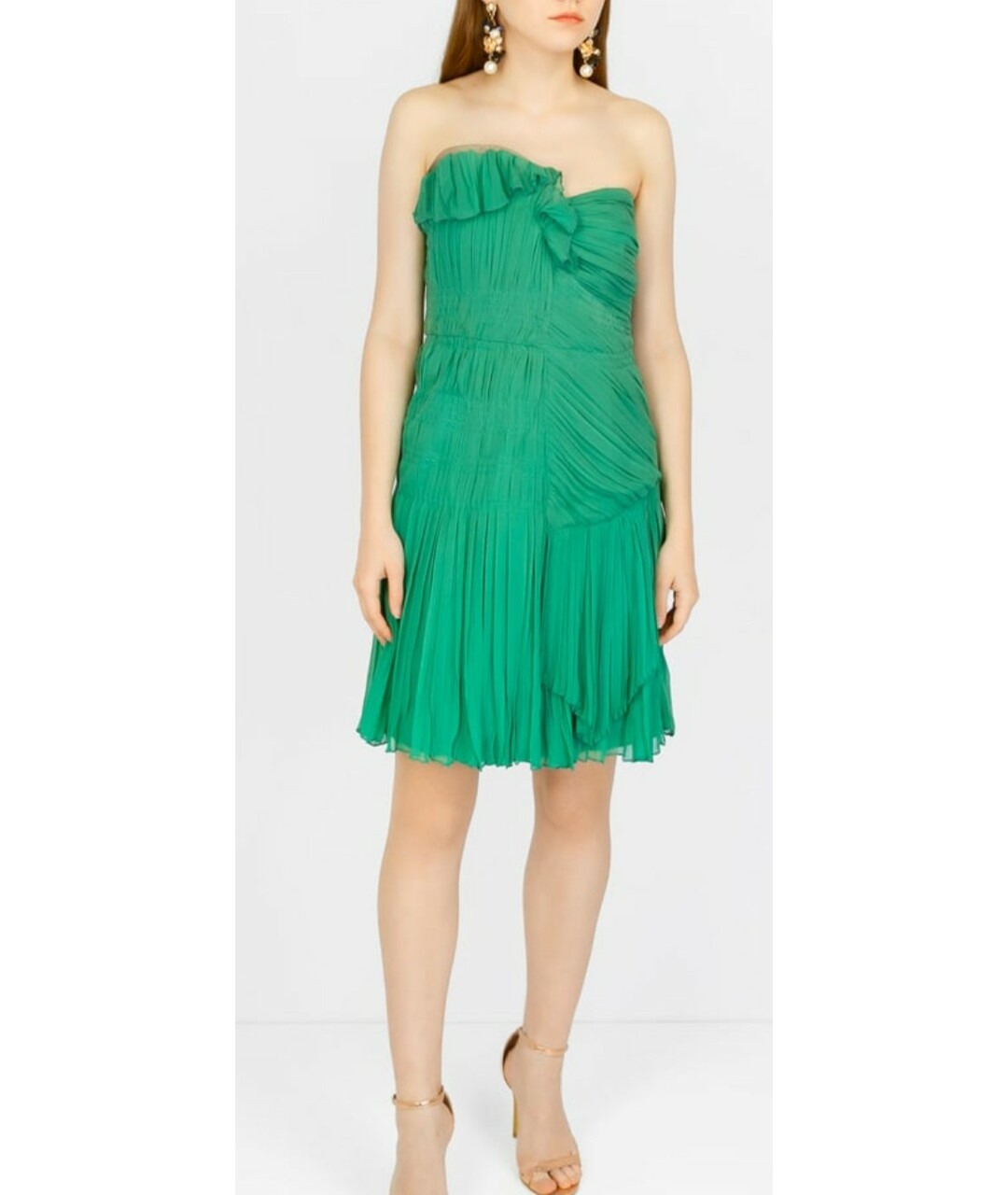 PHILOSOPHY DI ALBERTA FERRETTI Зеленое платье, фото 2
