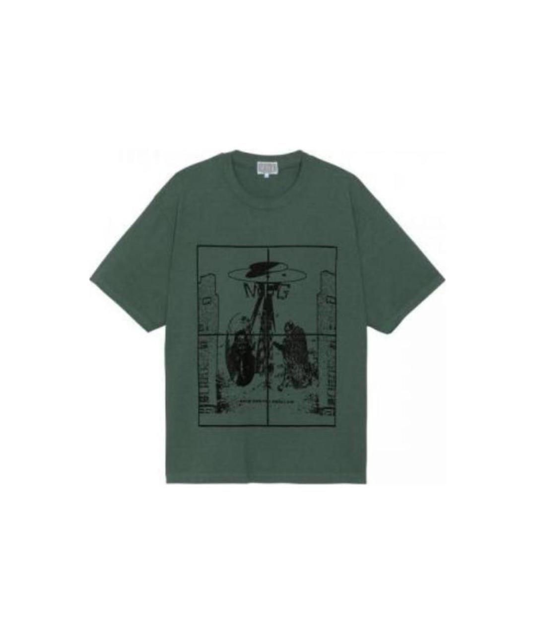 CAV EMPT Зеленая хлопковая футболка, фото 1