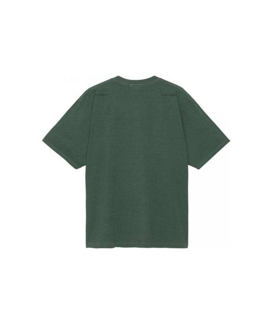 CAV EMPT Зеленая хлопковая футболка, фото 2