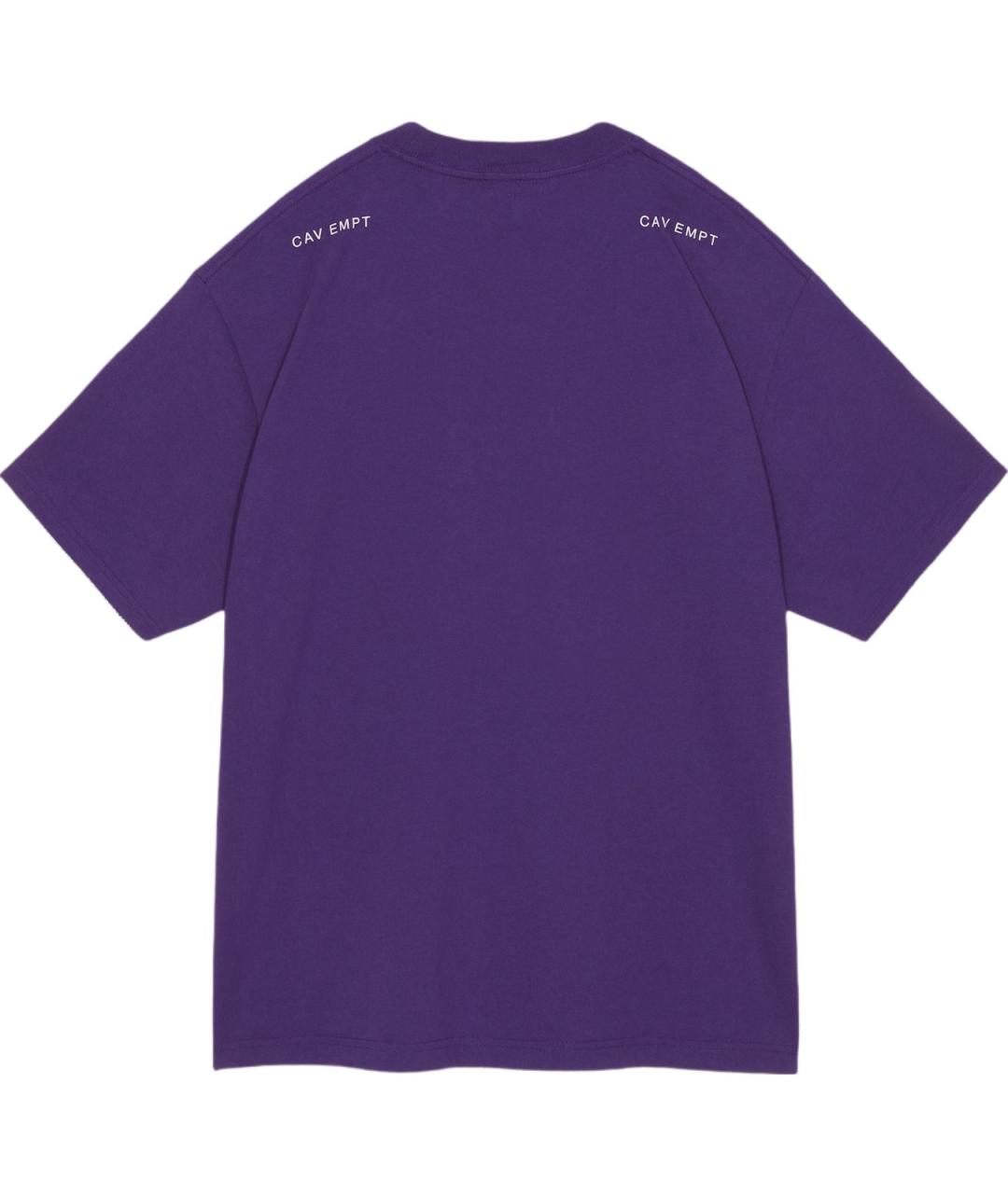 CAV EMPT Фиолетовая хлопковая футболка, фото 2