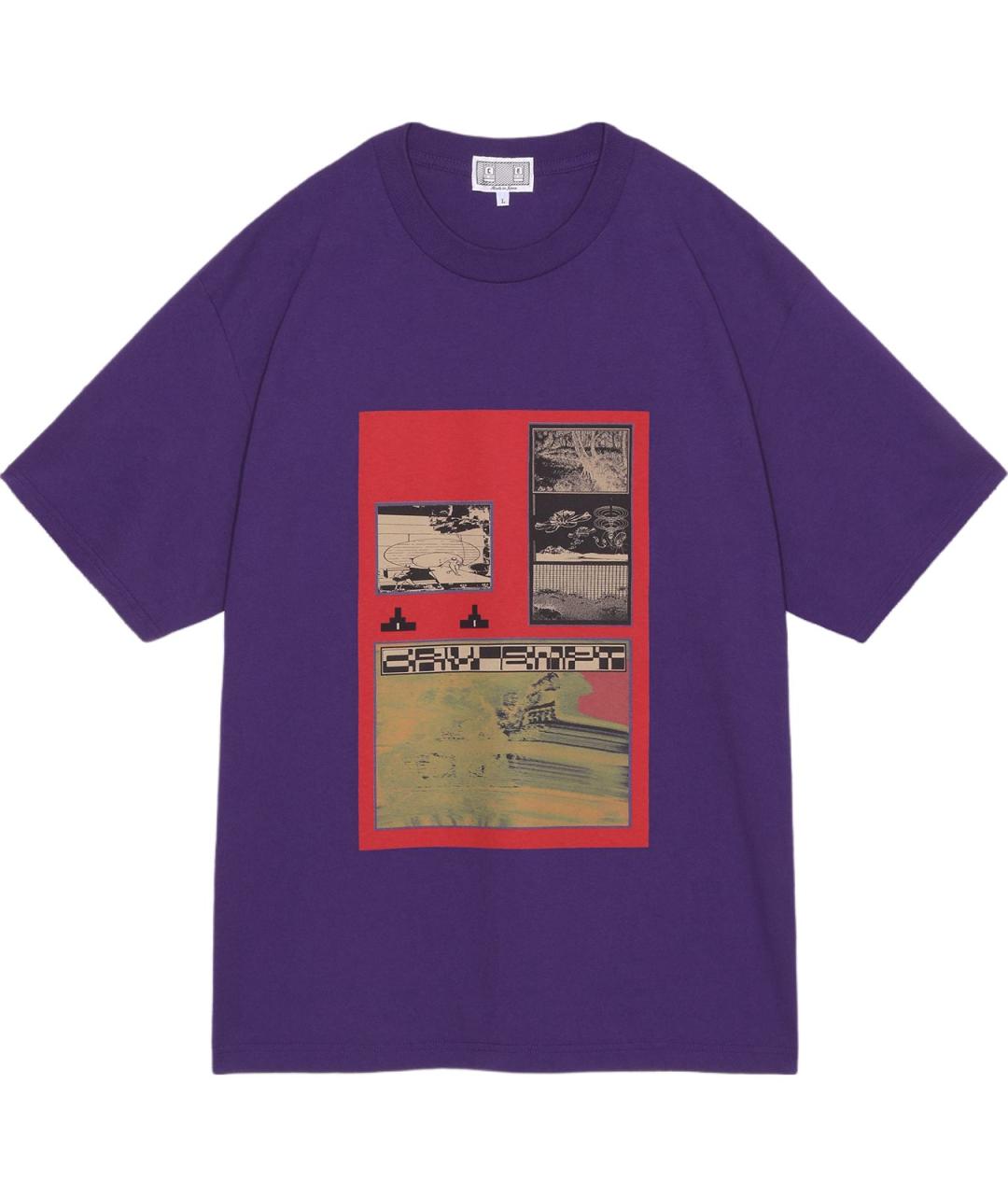CAV EMPT Фиолетовая хлопковая футболка, фото 1