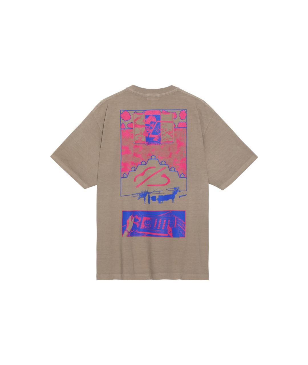 CAV EMPT Коричневая хлопковая футболка, фото 2