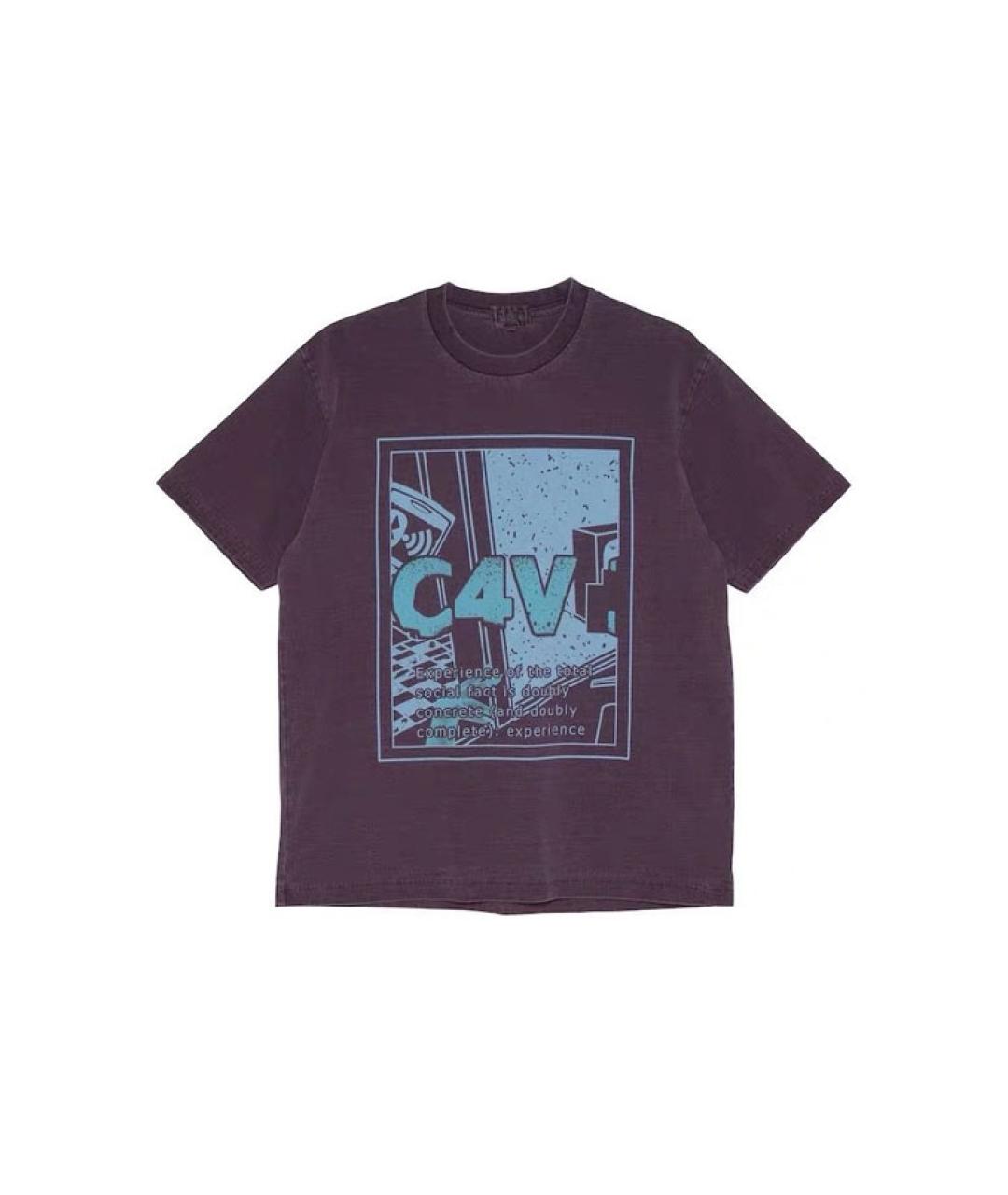 CAV EMPT Фиолетовая хлопковая футболка, фото 1