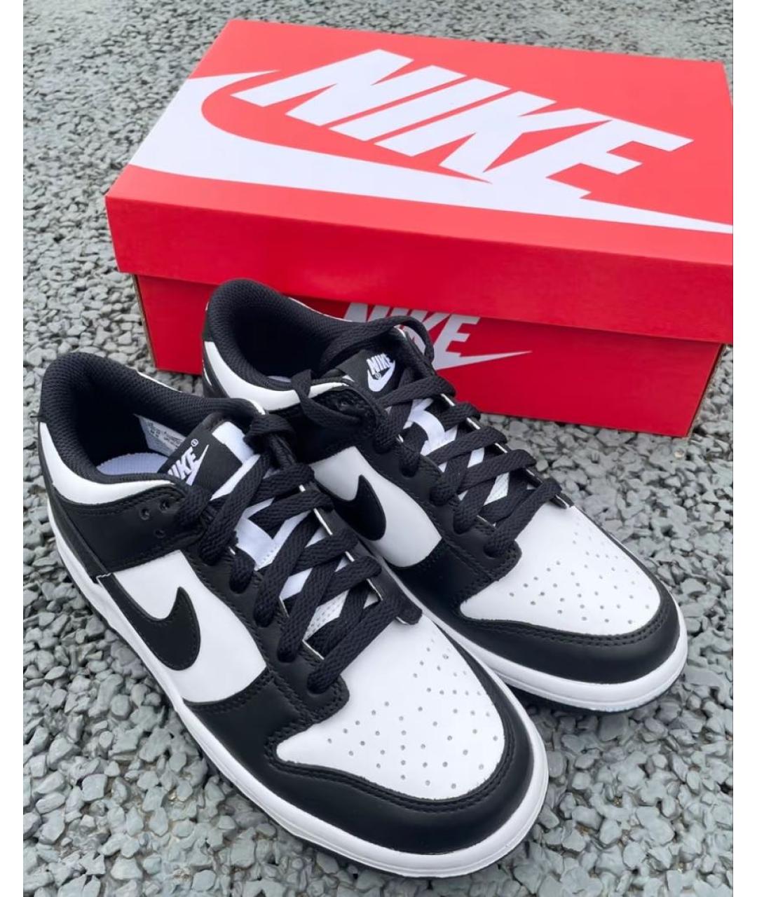 NIKE Черные кожаные кеды, фото 6