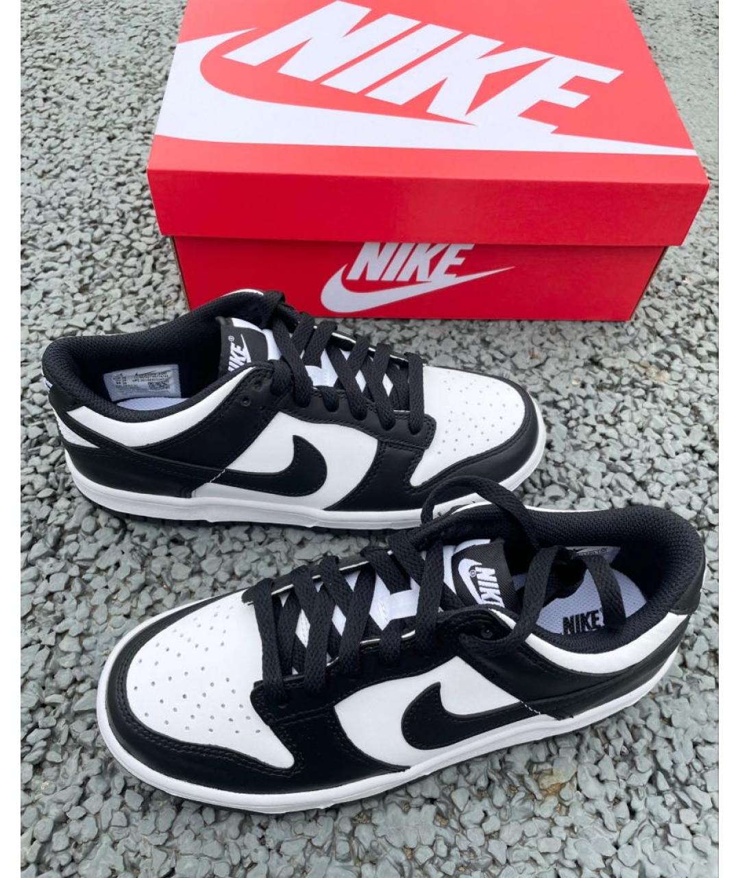NIKE Черные кожаные кеды, фото 7
