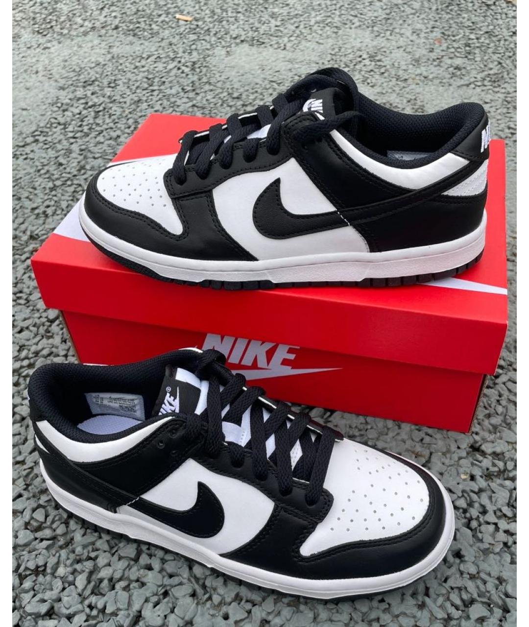 NIKE Черные кожаные кеды, фото 5