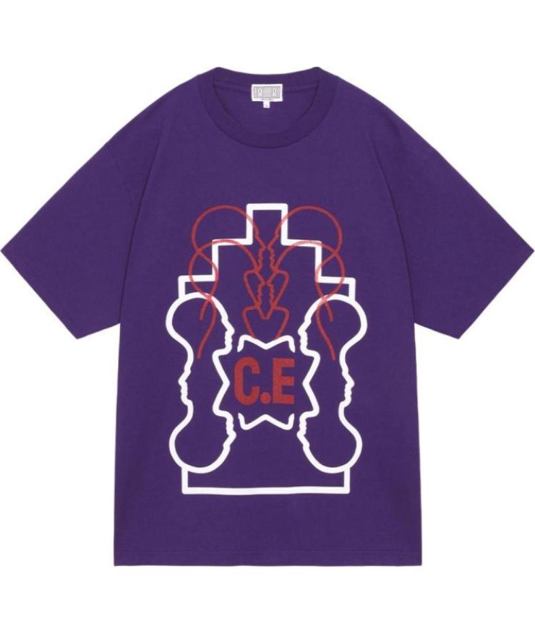 CAV EMPT Фиолетовая хлопковая футболка, фото 1
