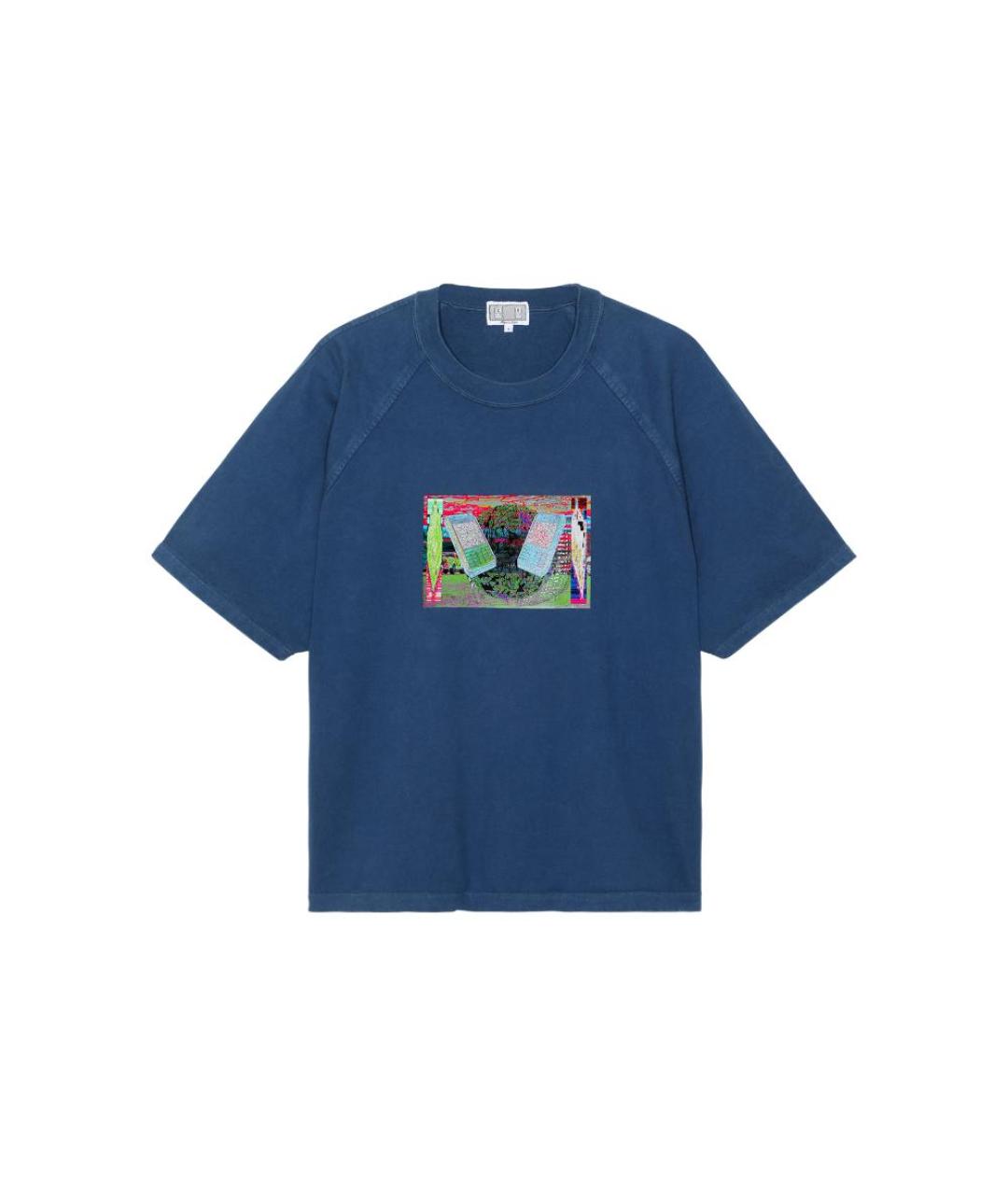 CAV EMPT Синяя хлопковая футболка, фото 1