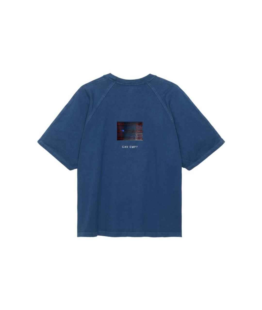 CAV EMPT Синяя хлопковая футболка, фото 2