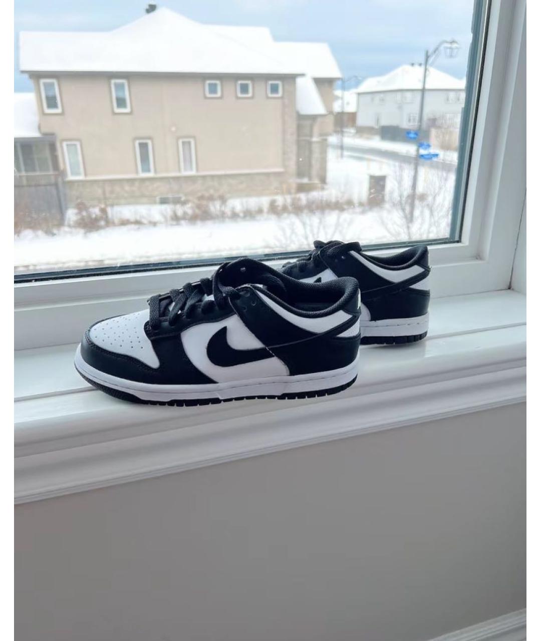 NIKE Черные кожаные кеды, фото 7
