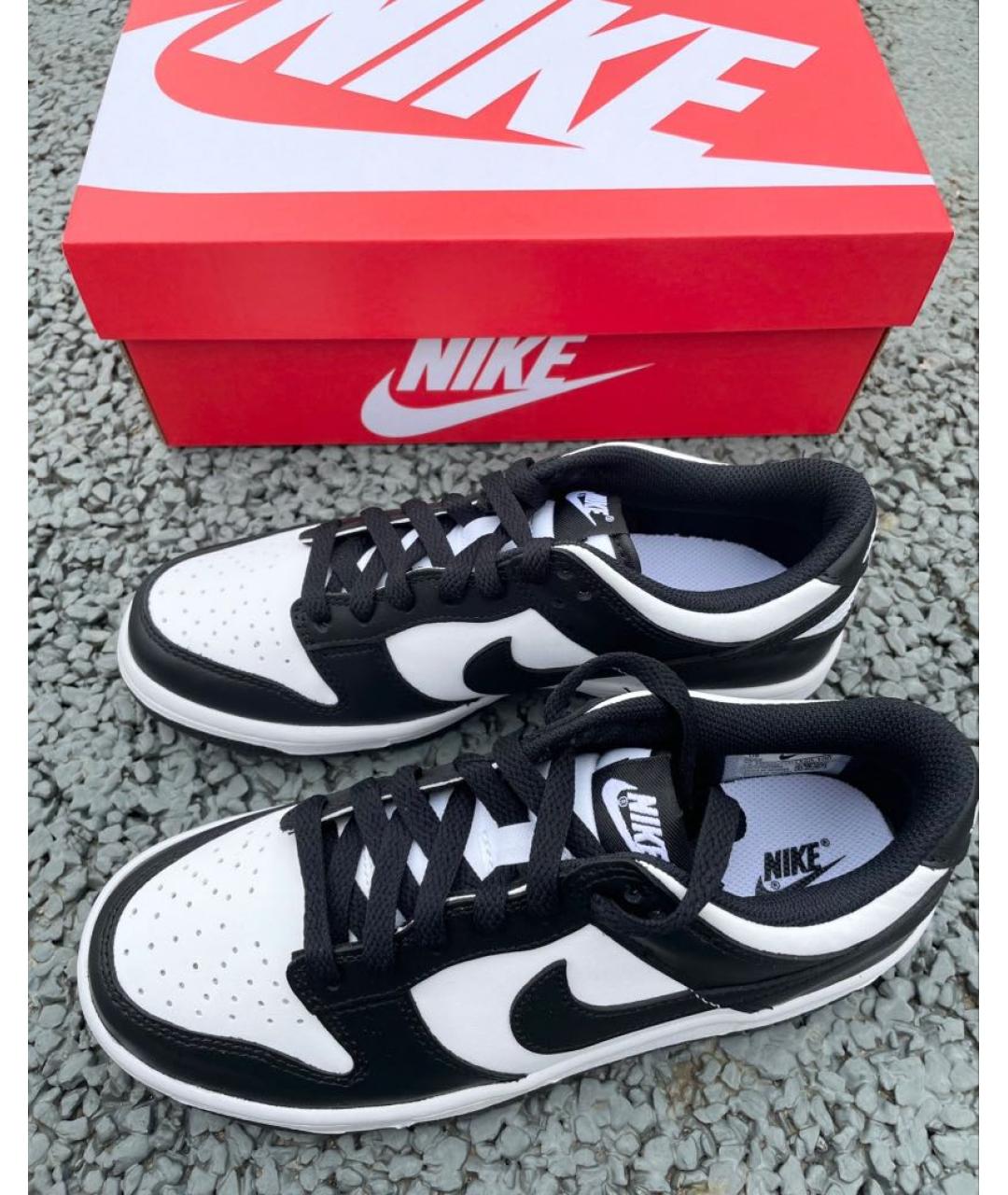 NIKE Черные кожаные кеды, фото 5