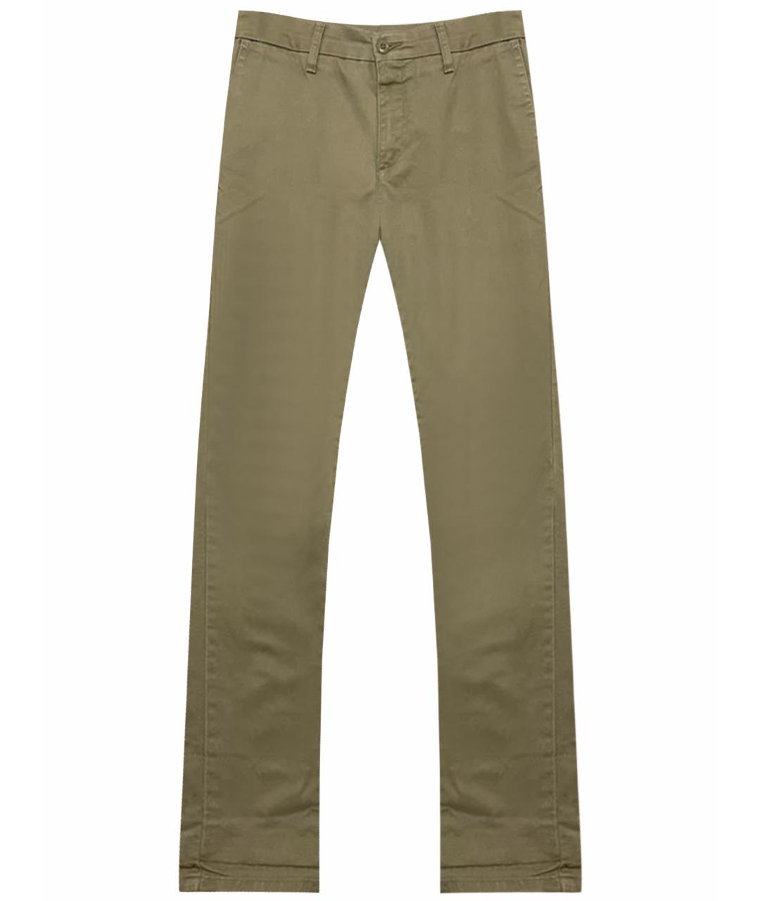 CARHARTT Бежевые хлопко-эластановые брюки чинос, фото 1