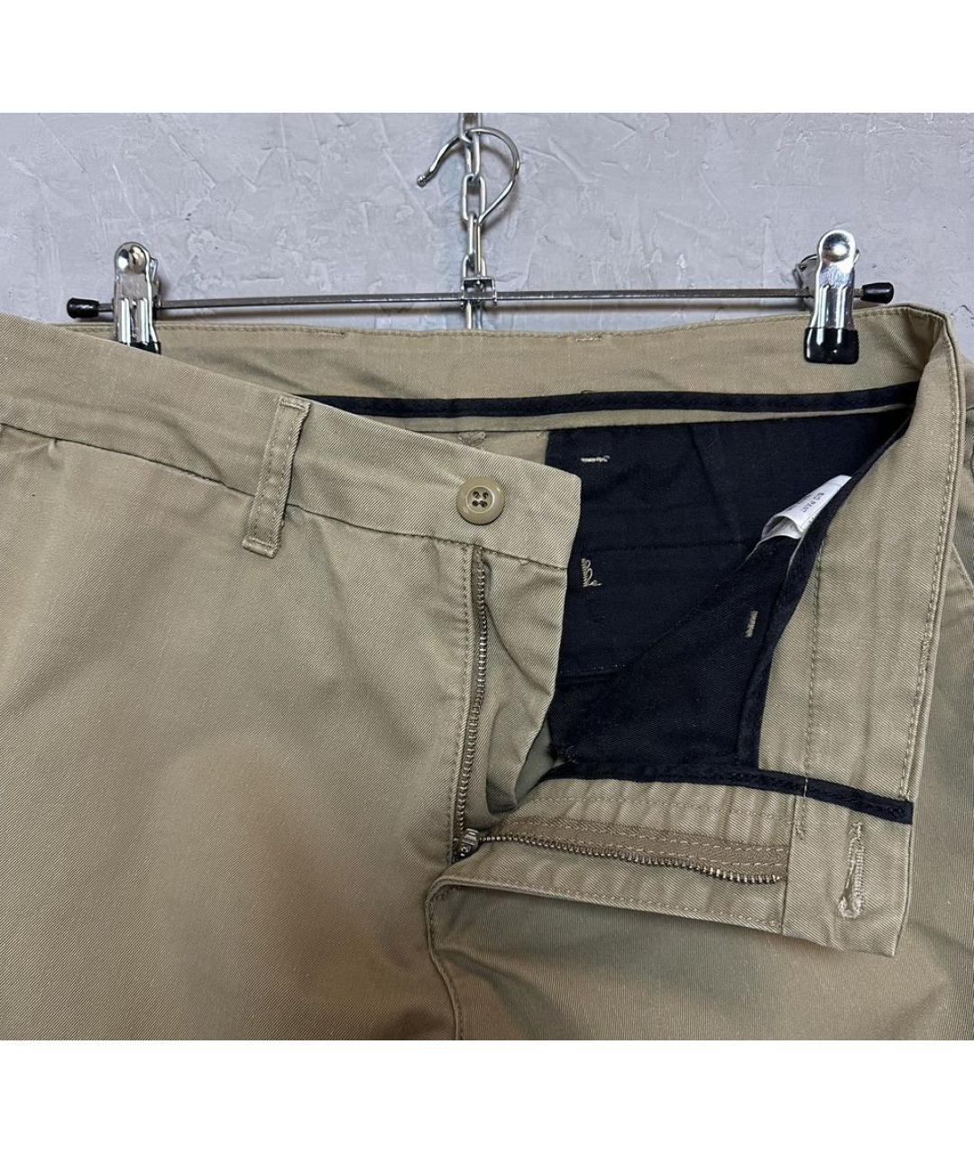 CARHARTT Бежевые хлопко-эластановые брюки чинос, фото 6