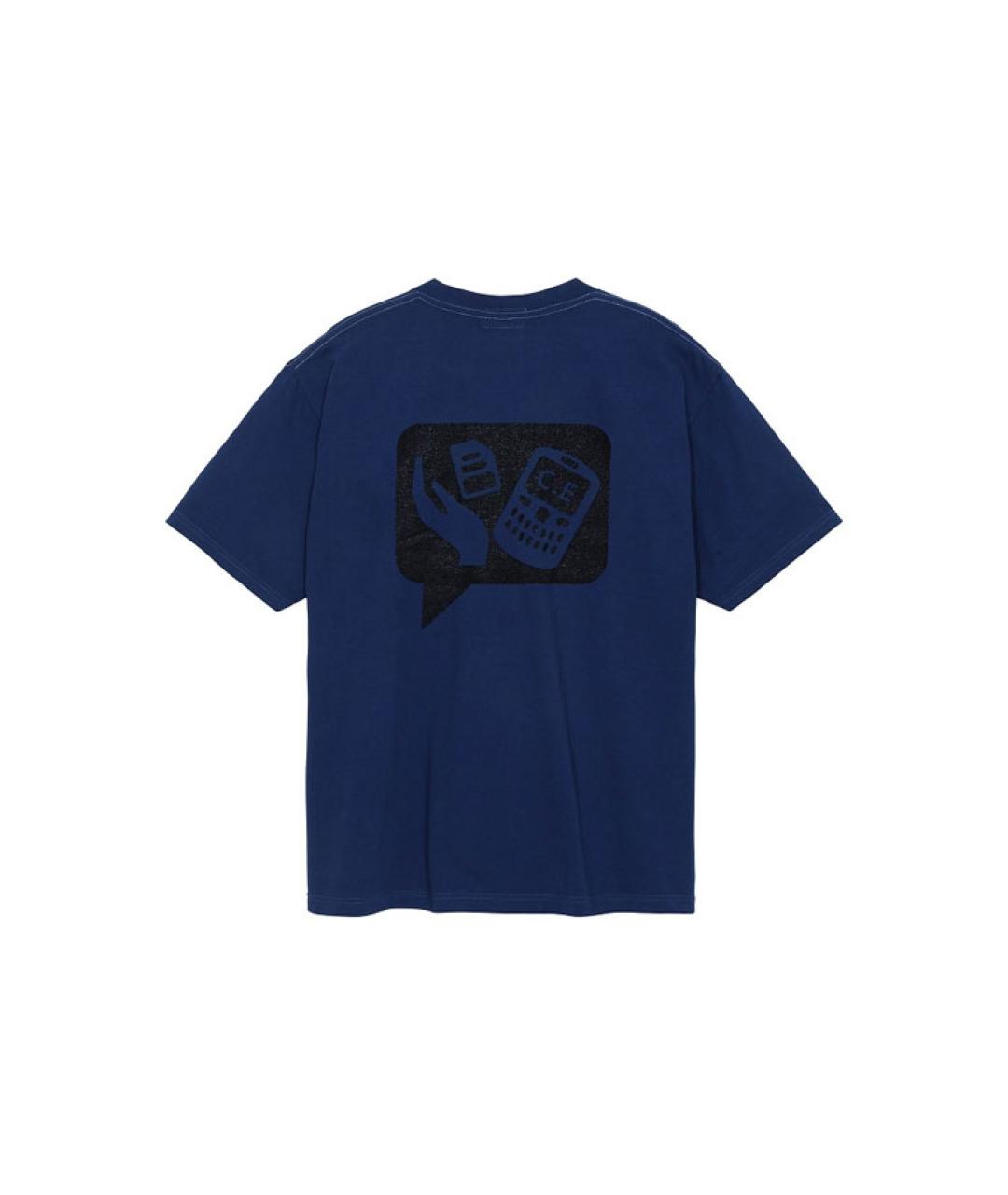CAV EMPT Синяя хлопковая футболка, фото 2