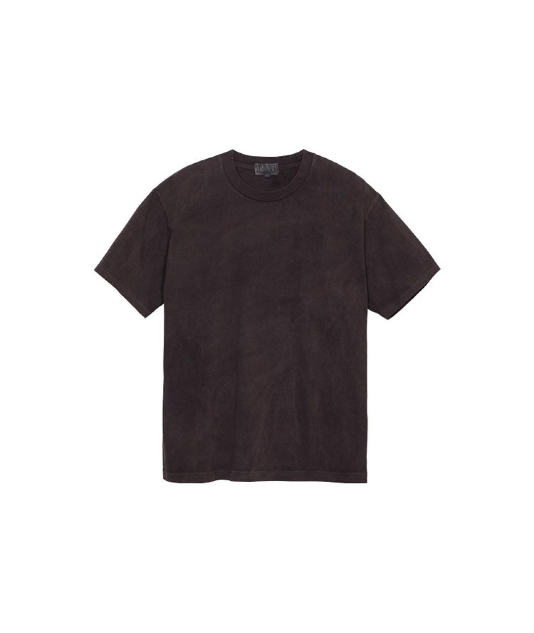 CAV EMPT Коричневая хлопковая футболка, фото 1