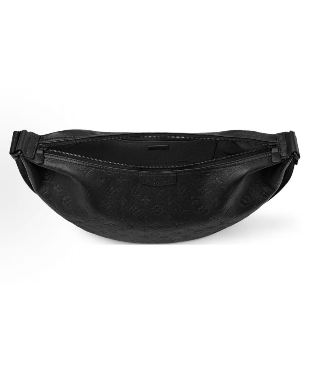 LOUIS VUITTON Черная кожаная сумка на плечо, фото 4