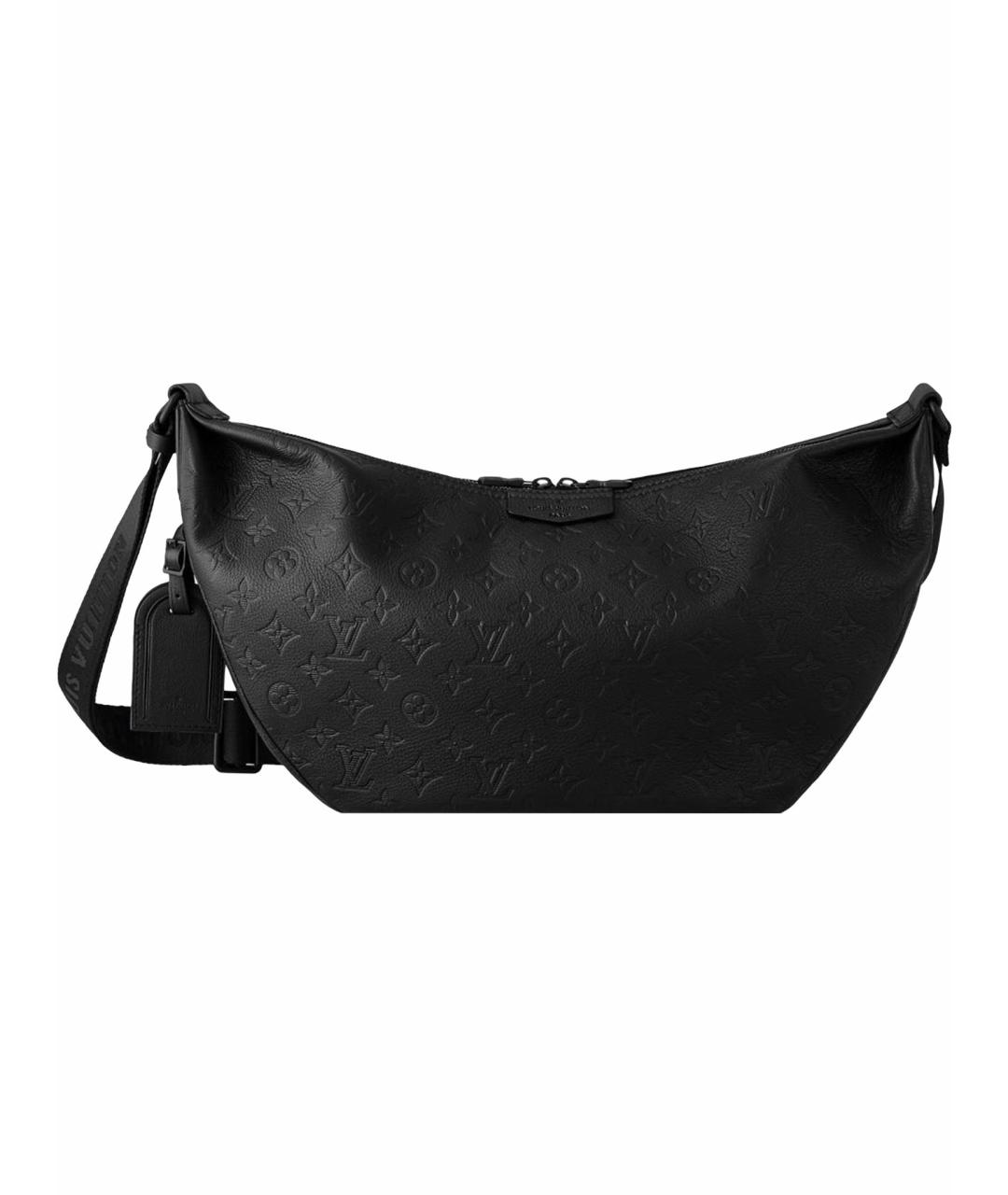 LOUIS VUITTON Черная кожаная сумка на плечо, фото 1