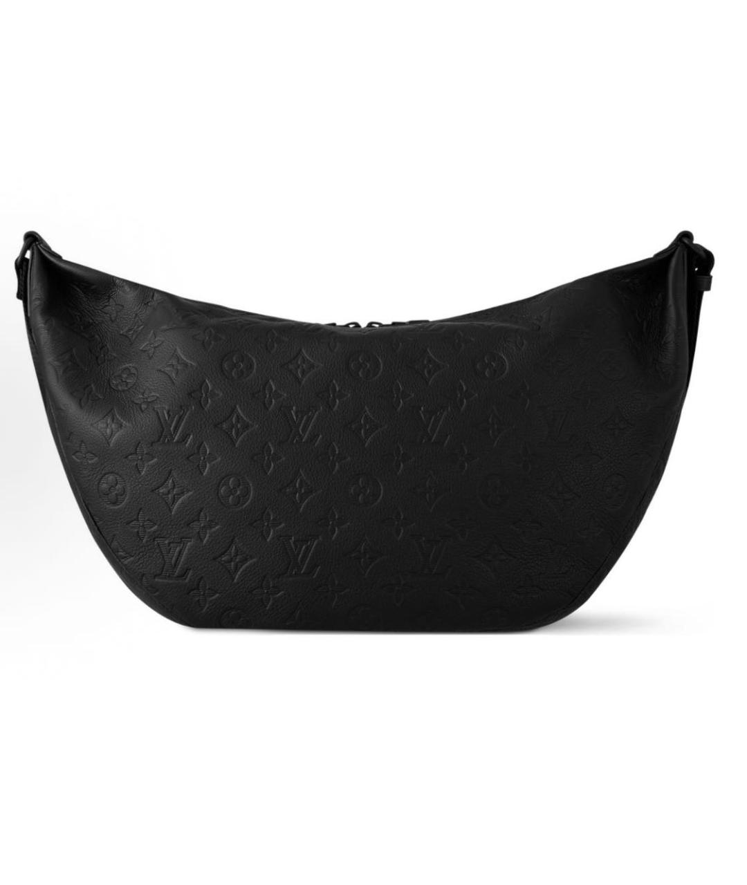 LOUIS VUITTON Черная кожаная сумка на плечо, фото 3