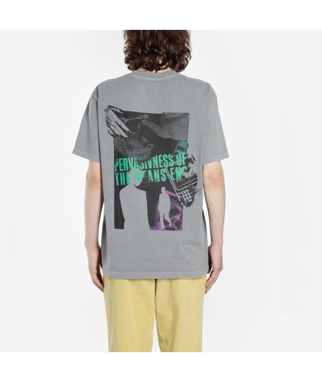 CAV EMPT Серая хлопковая футболка, фото 4