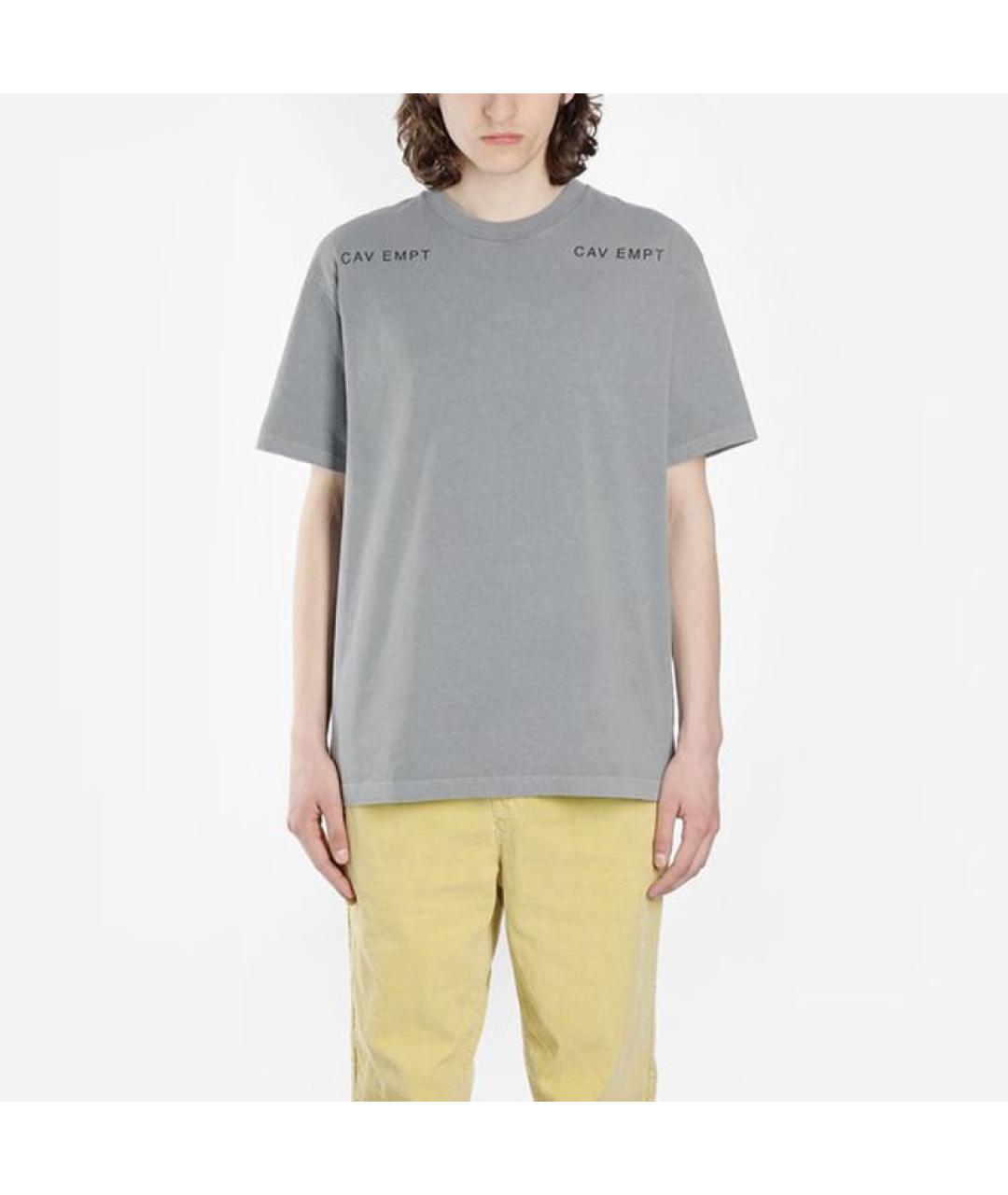 CAV EMPT Серая хлопковая футболка, фото 3