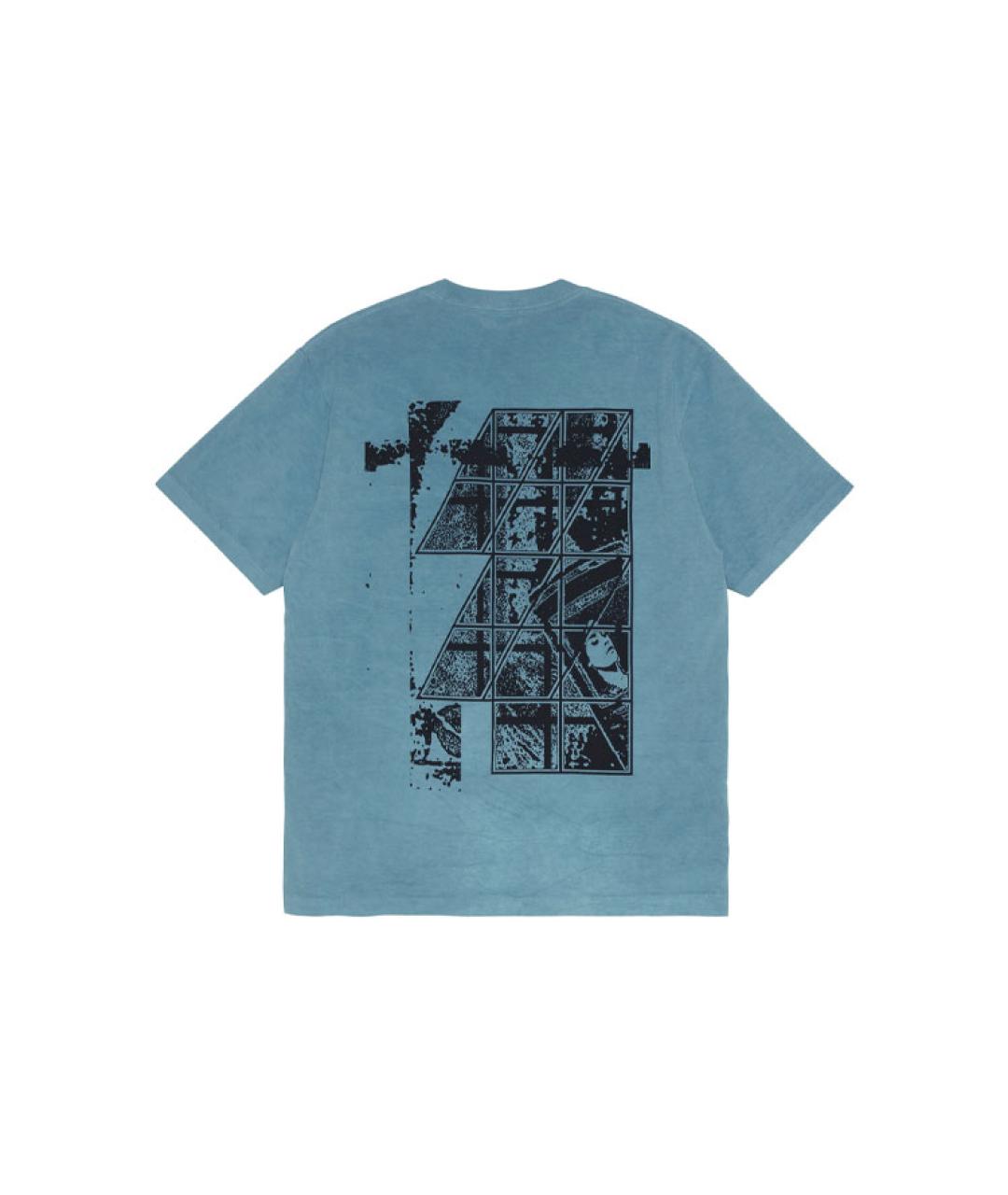 CAV EMPT Голубая хлопковая футболка, фото 2