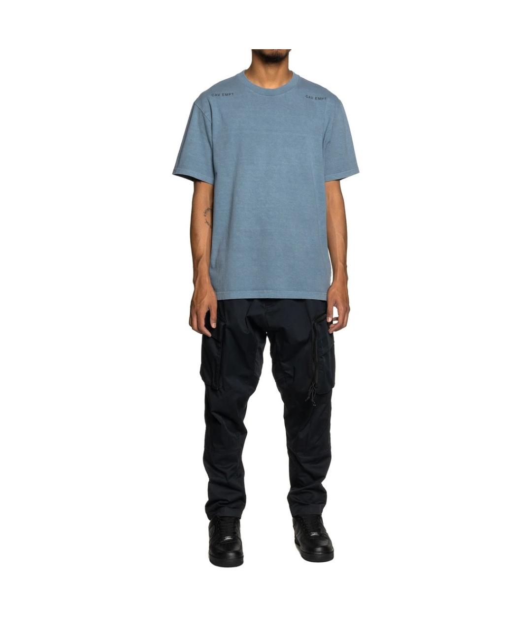 CAV EMPT Голубая хлопковая футболка, фото 5