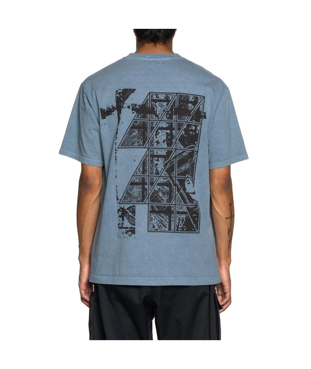 CAV EMPT Голубая хлопковая футболка, фото 4