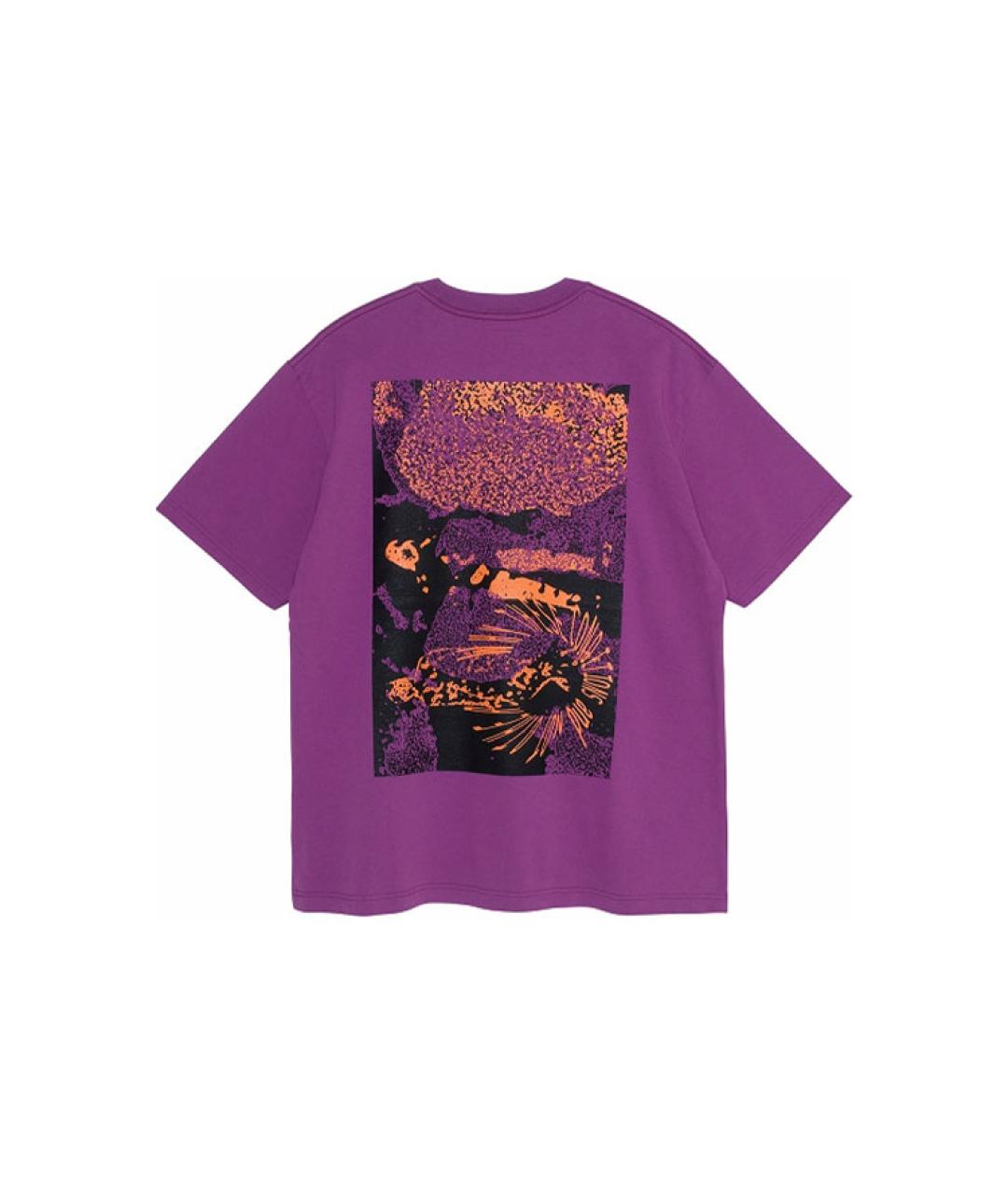 CAV EMPT Фиолетовая хлопковая футболка, фото 2