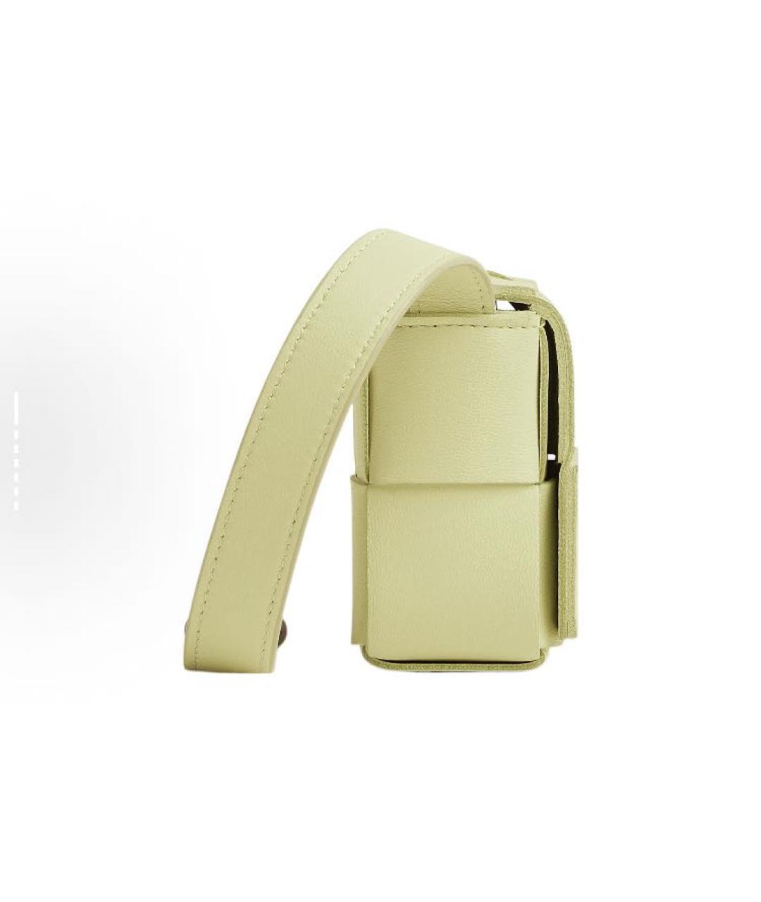 BOTTEGA VENETA Бежевая кожаная сумка через плечо, фото 2