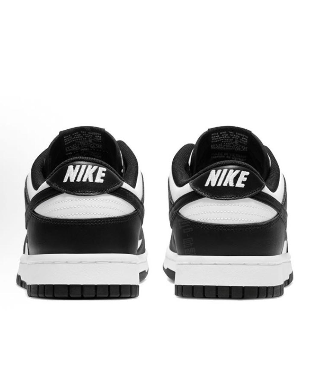 NIKE Черные кожаные низкие кроссовки / кеды, фото 4