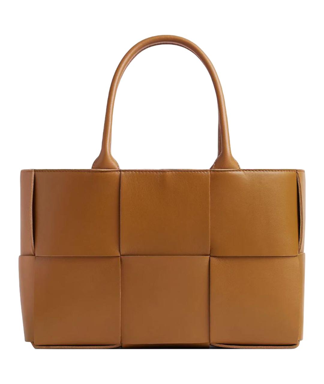 BOTTEGA VENETA Коричневая кожаная сумка тоут, фото 1